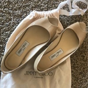 Jimmy Choo Nude Flats